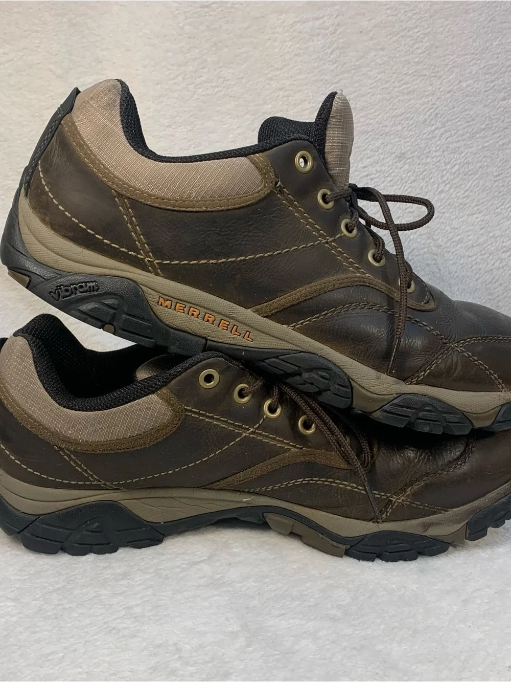Merrell Kangaroo Performance  Lace-Up Hiking Shoes Vibram Soles Large Size 14